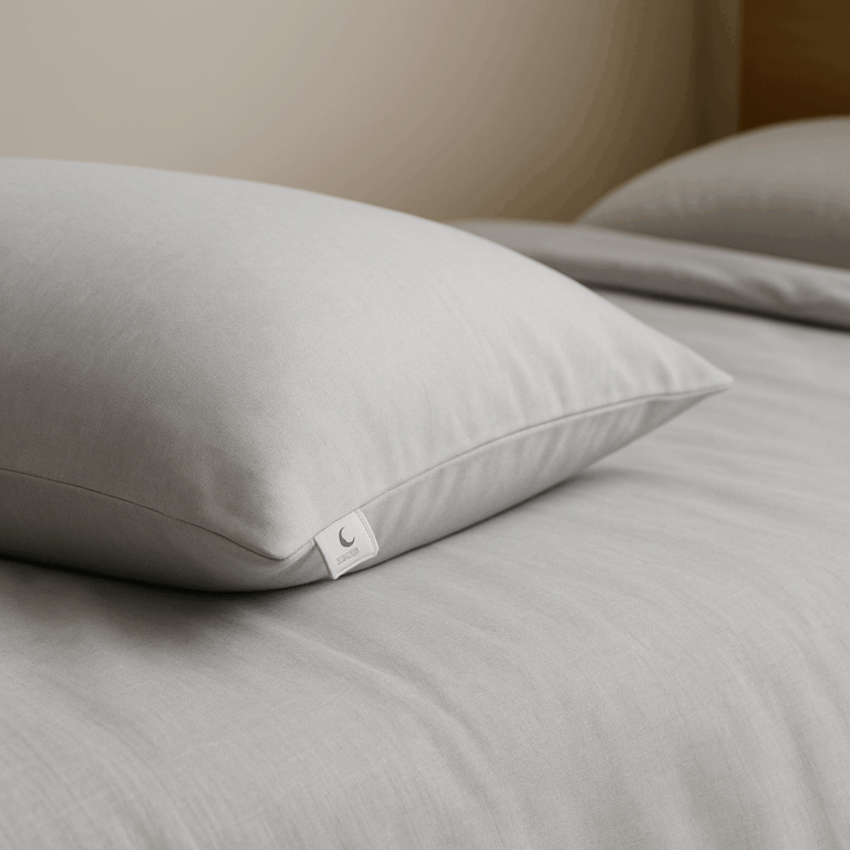 LumaCool™ cooling smart pillowcase in soft gray